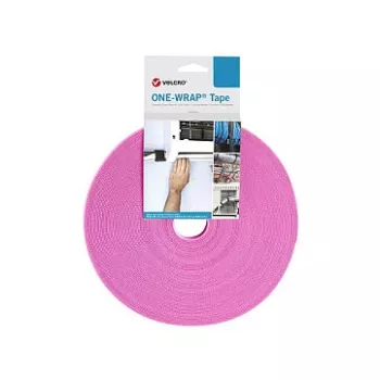 Velcro One Wrap Tape viazacie pásky na káble Velcro polypropylén (PP) ružová 25.000 mm × 10 mm