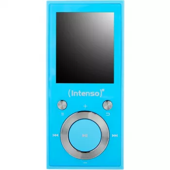 MP3 prehrávač INTENSO Video Scooter BT — 16 GB, LCD displej, kompatibilný s MicroSD, modrý