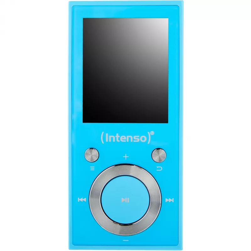 MP3 prehrávač INTENSO Video Scooter BT — 16 GB, LCD displej, kompatibilný s MicroSD, modrý