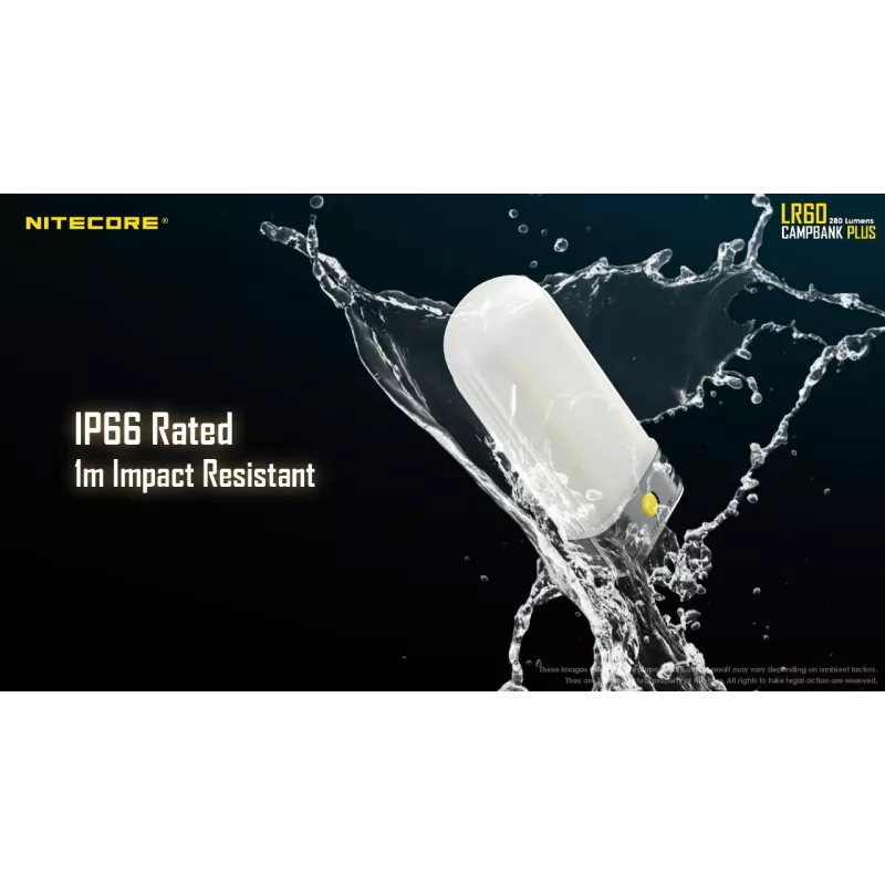Kempingová lampa na batérie Nitecore LR60 280 lm USB C