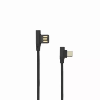 Sbox USB-C-90-B USB->Type C 90 M/M 1,5 m čierna
