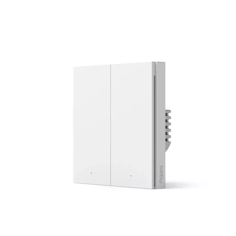 Aqara Smart Wall Switch H1 (No Neutral, Double Rocker) biela (HomeKit)