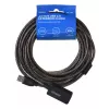 Aktívny USB predlžovací kábel SAVIO CL-130 10 m USB 2.0 A konektor samec–konektor samica, 5 V, čierny