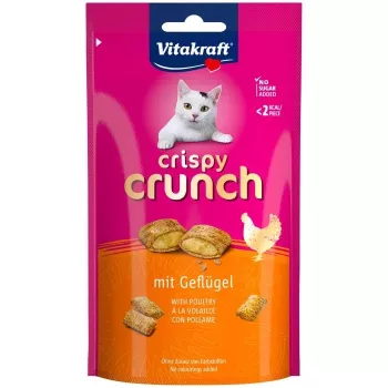 Maškrty pre mačky Vitakraft Crispy Crunch hydina 60 g