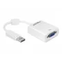 Videokábel adaptér DeLOCK 61766 0,125m VGA DisplayPort biely