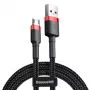 Micro-USB kábel Baseus Cafule 1,5A 2 m (červený a čierny)