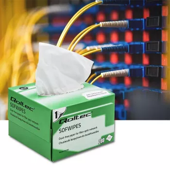 Qoltec bezvláknité utierky na optiku