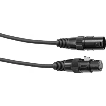 DMX kábel EUROLITE XLR 5-pólový, 1 m, čierny