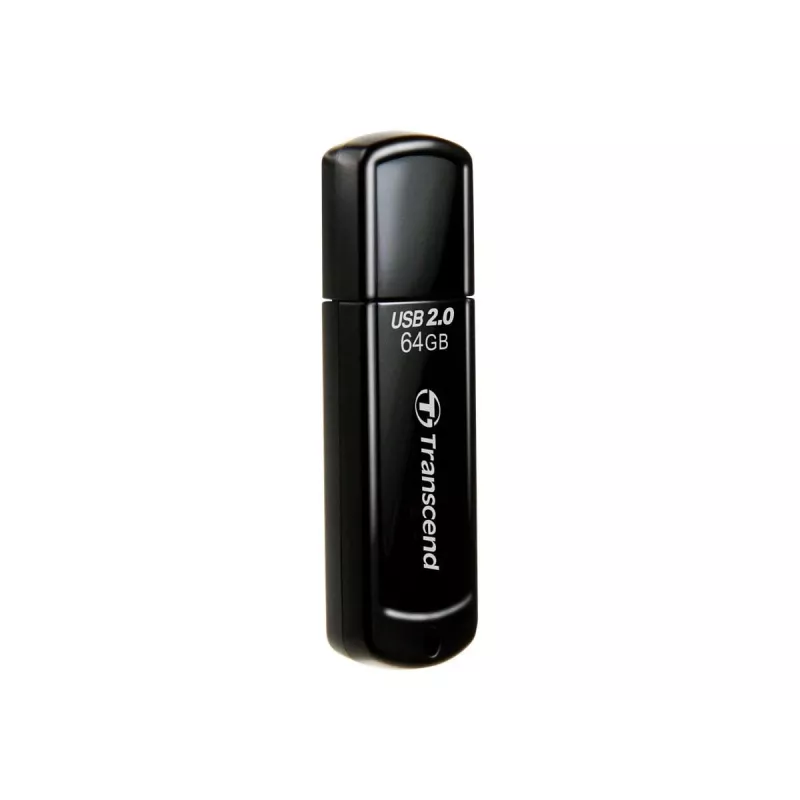 USB flash disk Transcend JetFlash 350 64GB, USB 2.0, čierny