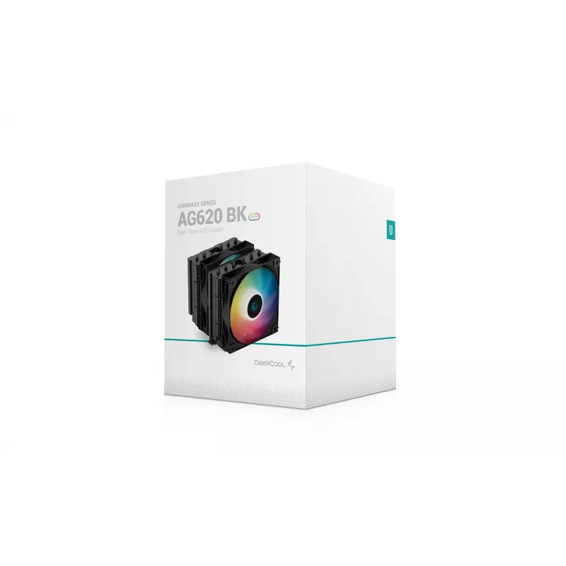 DeepCool AG620 BK ARGB procesorový vzduchový chladič 12 cm čierny, biely 1 kus