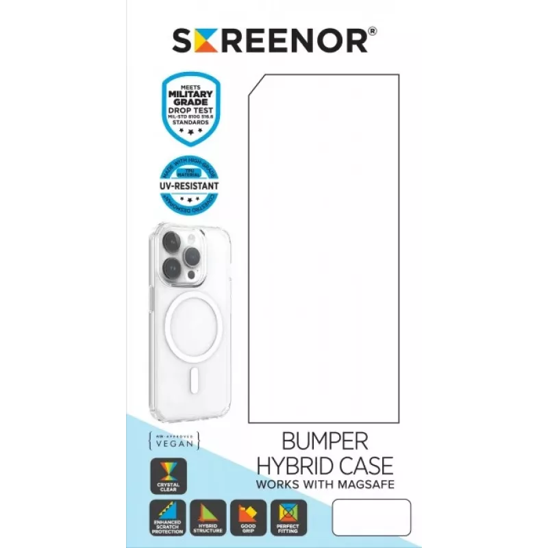 Screenor Bumper iPhone 17 Air MagSafe transparentný