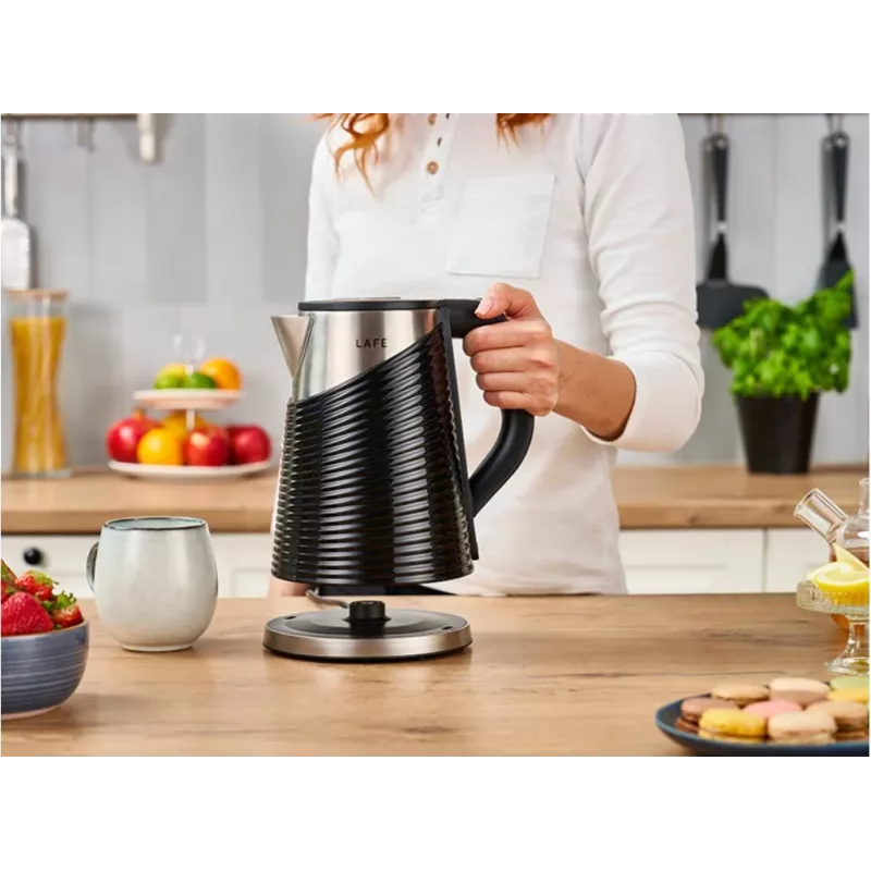 Rýchlovarná kanvica LAFE 1,8 l 2200 W Elegant čierna