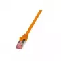Sieťový kábel LogiLink 10 m Cat.6 RJ-45 S/FTP oranžový