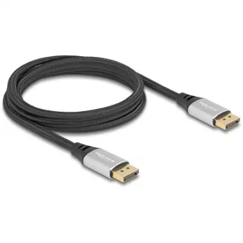 DeLOCK DisplayPort kábel 16K 60 Hz 2 m strieborný kov