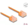 Sieťový kábel DeLOCK RJ45 Cat.6 UTP 2 m oranžový
