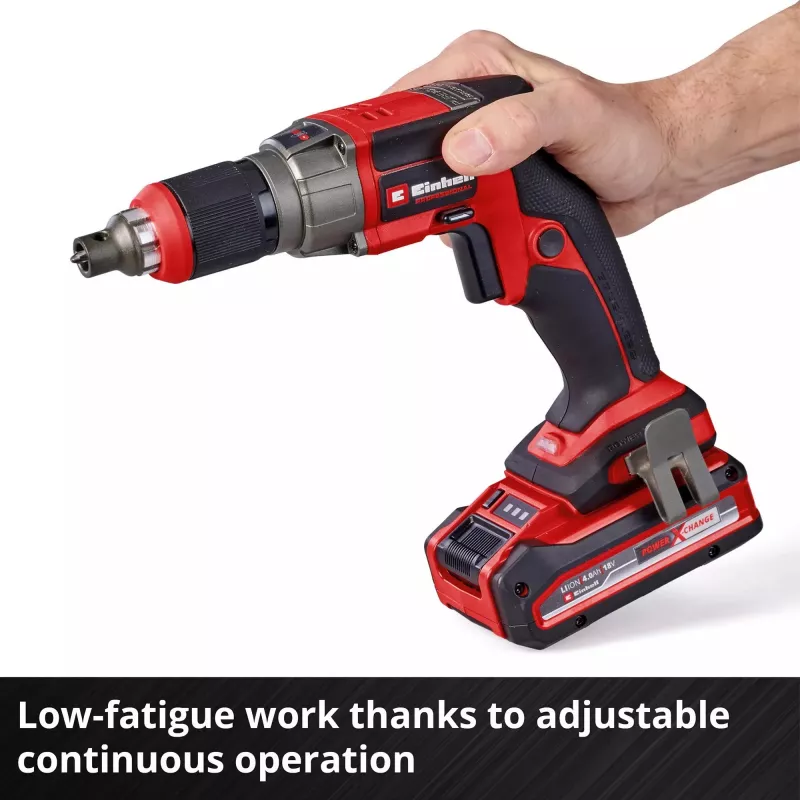 Skrutkovač na sadrokartón EINHELL TP-DY 18 Li BL Solo 18 V, bezkartáčový, batéria nie je súčasťou dodávky (model 4261010)