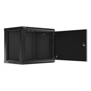 Nástenný rack Lanberg WF01-6409-00B 9U čierna