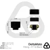 Thermal Grizzly DeltaMate HT16 Fitting vodného chladenia, Čierny