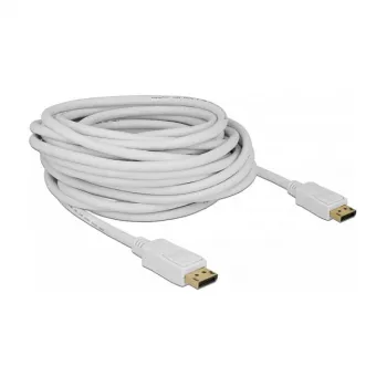 DisplayPort kábel DeLOCK 84863 10 m biely
