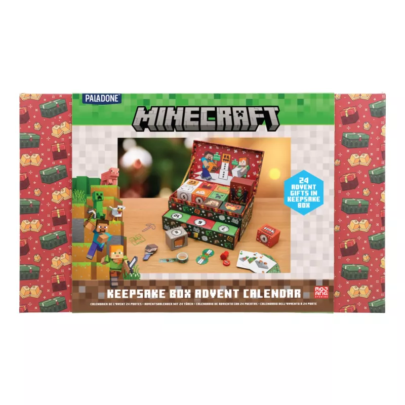 Adventný kalendár v úložnej krabici Paladone PP15749MCF Minecraft 24 prekvapení