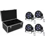 LED podlahové svetlo EUROLITE SLS-603 TCL UV 4x – LED scénické/podlahové svetlo so 4 UV TCL trubicami