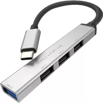 ROLINE USB3.2 Gen1 hub 4x USB-A 1x 3.0+3x 2.0 Type-C kábel (14.02.5053)