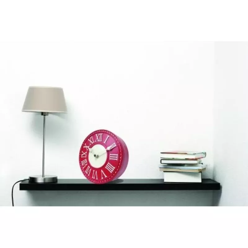 NeXtime hodiny 5187ro London Tisch, Ø16 cm, nástenné, červené/biele