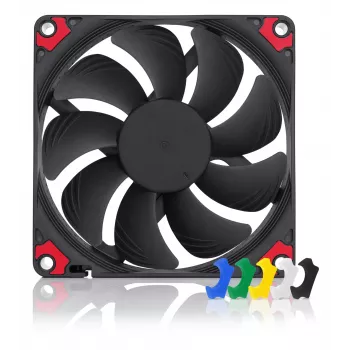 Noctua NF-A9x14 HS-PWM CH.BK.S 92 mm tenký PWM skriňový ventilátor počítača, 12 V, 600–2500 ot/min, 57,5 m³/h, 14 mm hrúbka