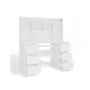 KUBA písací stôl set + Extension Piece, biely