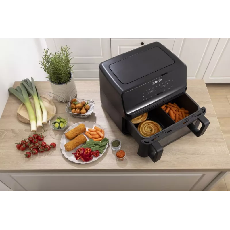 Gorenje fritéza s horúcim vzduchom | AF2700BP | výkon 2700 W | objem 9 L | čierna