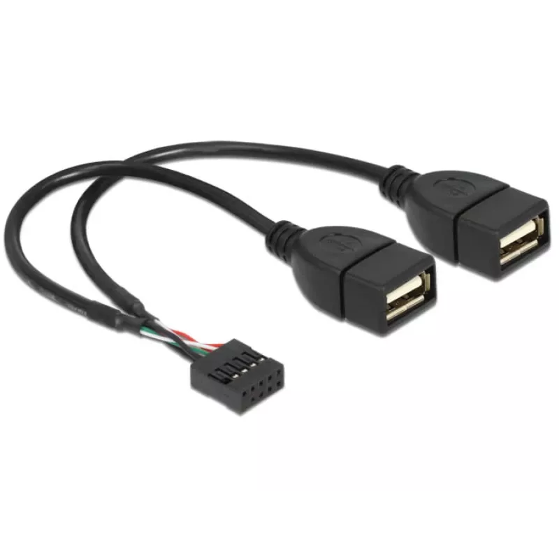 Interný USB kábel DeLOCK 83292 0,2 m konektor samica na konektor samica