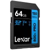 SDXC flash pamäť Lexar 64 GB UHS-I 800xPRO — trieda 10, U3, V30, 150 MB/s