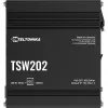 Teltonika TSW202 Managed L2 Gigabit Ethernet (10/100/1000) Power over Ethernet (PoE) hliník, modrá