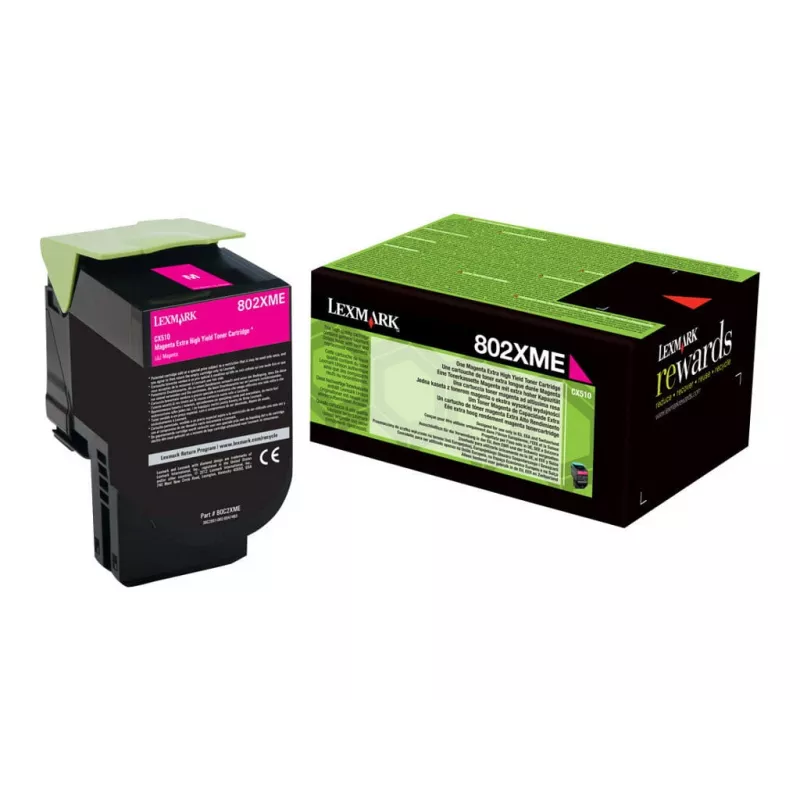 Toner Lexmark Cartridge 802XME purpurový 3000 strán