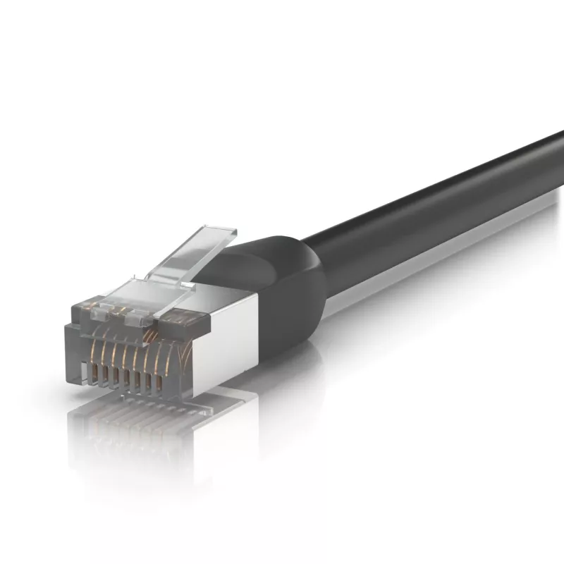 Sieťový kábel Ubiquiti UACC-CABLE-PATCH-OUTDOOR-2M-BK RJ-45 Cat5e 2m čierny