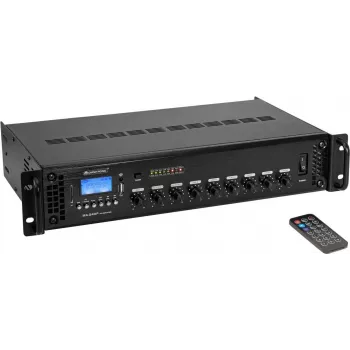 Omnitronic MA-240P 4-kanálový ELA mixážny zosilňovač, výkon 240 W