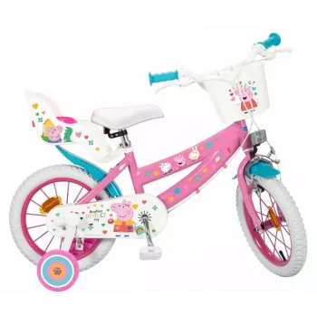 Detský bicykel 14 Peppa Pig ružový 1495 TOIMSA