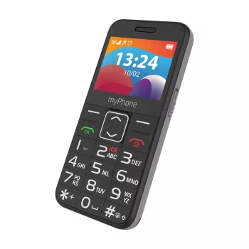 myPhone HALO | 3 LTE | čierny | 2,4 palca | IPS | 48 MB | 128 MB | Dual SIM | Nano SIM | 3G | Bluetooth | 2.1 | USB verzia Type-C | Vstavaný fotoaparát | Rozlíšenie hlavného fotoaparátu 0,3 MP