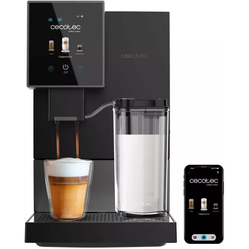 Kávovar na espresso CECOTEC Cremmaet Compactccino Connected 1460W čierny