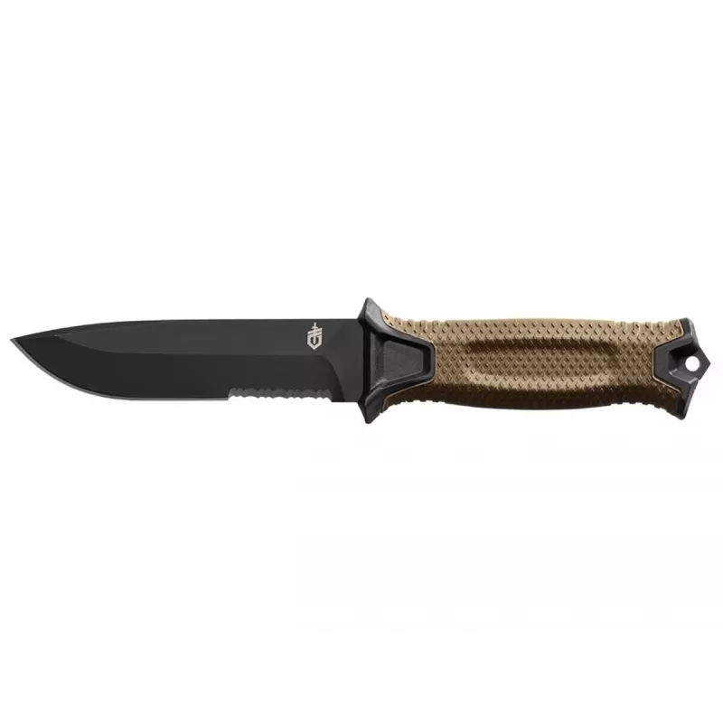 Prežívací nôž GERBER Strongarm Fixed Serrated Coyote