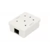 Extralink zásuvka na povrchovú montáž, 1x RJ45 CAT5E UTP