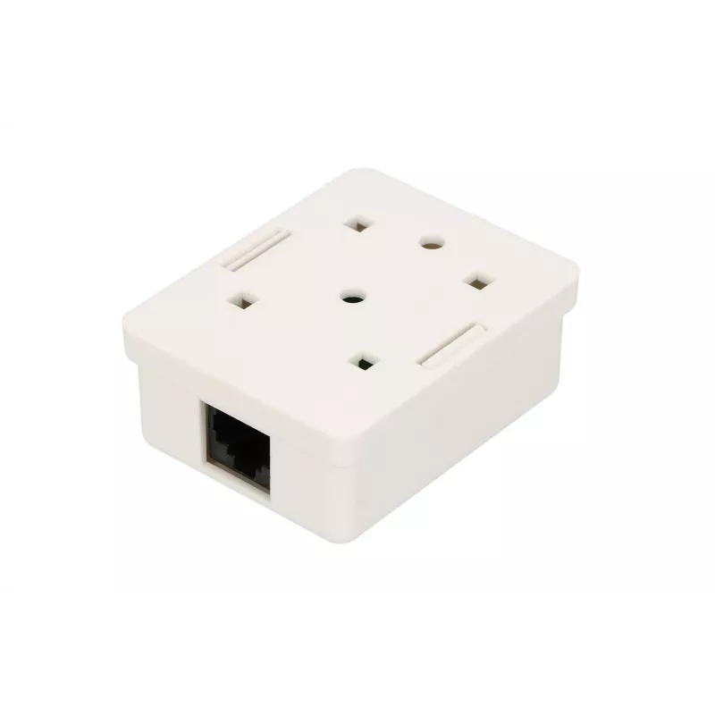 Extralink zásuvka na povrchovú montáž, 1x RJ45 CAT5E UTP