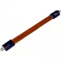 Wentronic Goobay SAT priechodka oknom, extrémne plochá (0,3 mm), hnedo-čierna, 0,2 m – F konektor samica F konektor samica (11953)
