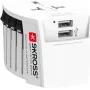 SKROSS MUV USB Svetový cestovný adaptér sieťový adaptér 2x USB