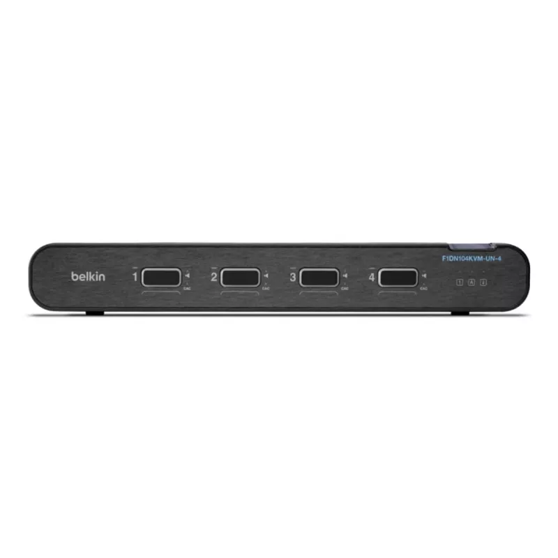 Belkin 4P Sngl Head DP/HDMI to DP/HDMI Video Secure DT KVM prepínač PP4.0 (F1DN104KVM-UN-4)