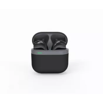 Bluetooth headset GEMBIRD TWS-02-BK, In-Ear TWS, čierna/sivá, až 5 hod. prehrávania, vstavaný mikrofón, nabíjacie puzdro
