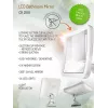 Zrkadlo do kúpeľne Camry CR 2169 LED 16,3 cm biela — osvetlené nástenné zrkadlo