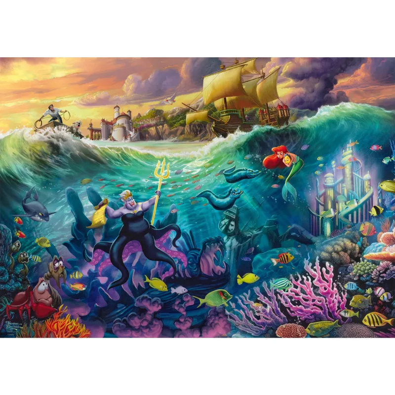 Thomas Kinkade Studios: Disney - Ursula, puzzle 1000 dielikov
