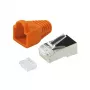 Konektor CAT.6 RJ45 100 kusov, oranžový