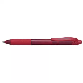 Zasúvacie guľôčkové pero s klipom Pentel Energel X 1.0 červené